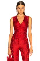 Dolce & Gabbana Cherub Jacquard Vest In Red,floral