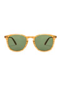 Garrett Leight Kinney In Yellow,green