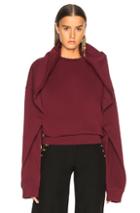 Y Project Oversized Shoulder Sweatshirt In Red