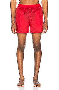 Acne Studios Warrick Nylon Swim Shorts In Red