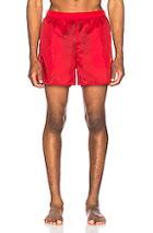 Acne Studios Warrick Nylon Swim Shorts In Red