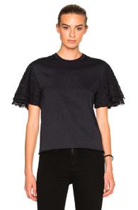 See By Chloe Layer Sleeve Top In Blue