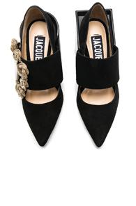 Jacquemus Suede Boucle Heels In Black