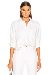 Grlfrnd Christy Crop Top In White