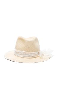 Maison Michel Henrietta Hat In Neutrals