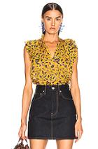 Ulla Johnson Shona Top In Floral,yellow