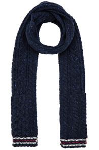 Thom Browne Cable Funmix Scarf In Blue