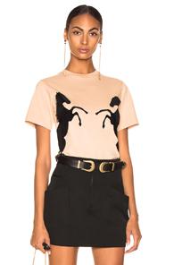 Chloe Horse Graphic Tee In Animal Print,neutral