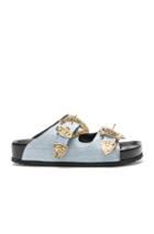 Fausto Puglisi Denim Sandals In Blue