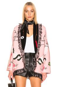 Alanui Lucky Charm Cardigan In Abstract,pink