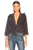 Iro Jarley Top In Abstract,black,pink