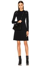 Proenza Schouler Lacing Viscose Dress In Black