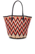 Sophie Anderson Jonas Leather 6 Tote In Abstract,neon,neutrals,orange