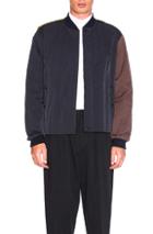 Marni Quilted Bomber Jacket In Blue,yellow