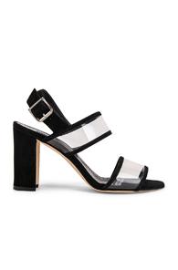 Manolo Blahnik Khan 90 Sandal In Black