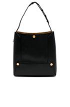 Stella Mccartney Textured Eco Alter Nappa Small Bucket Bag In Black