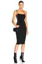 T By Alexander Wang Fitted Dress In Black