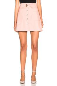 Red Valentino Belted Mini Skirt In Pink