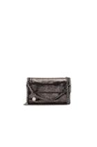 Stella Mccartney Falabella Mini Shoulder Fold-over In Black