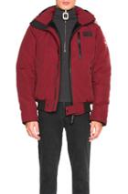 Canada Goose Borden Bomber With Coyote Fur In Red