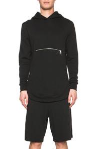 John Elliott + Co Rue Cotton Hoodie In Black