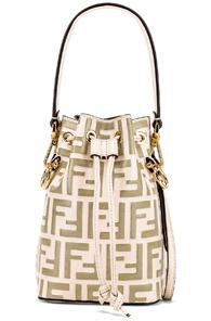 Fendi Mini Logo Mon Tresor Bag In Neutral,pink