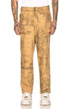 Reese Cooper Wide Leg Patch Pocket Trousers In Camo,neutral