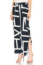 Toteme Toulon Trousers In Blue,geometric Print