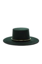 Janessa Leone Crisiant Hat In Green