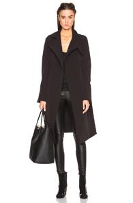 Rick Owens Scuba Trench Coat In Black