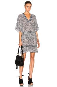 Lemlem Kafa Mini Dress In Gray,geometric Print