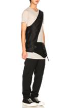 Rick Owens Cross Cargo Belt In Black