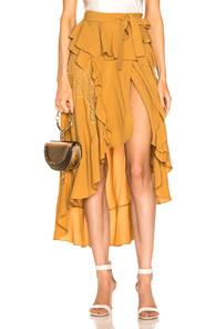 Iro Breathed Skirt In Yellow