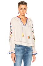 Ulla Johnson Vania Top In Abstract,floral,neutral