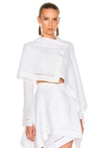 J.w. Anderson Folder Crop Top In White