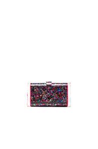 Edie Parker Lara Backlit Clutch In Red,abstract