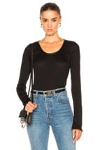 Rag & Bone Francoise Long Sleeve Top In Black