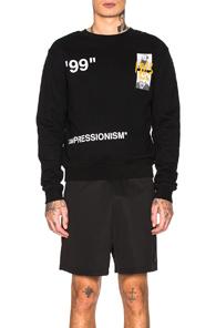 Off-white Summer Crewneck Sweatshirt In Black