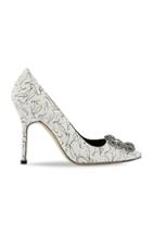 Manolo Blahnik 105mm A Decade Of Love Hangisi Heel In White