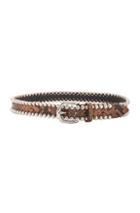 Isabel Marant Tokky Belt In Animal Print,brown