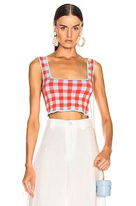 Staud Taro Top In Orange