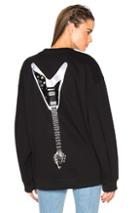 Acne Studios Beta Guitar Print Sweatshirt In Black