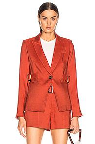 Veronica Beard Baltazar Dickey Jacket In Orange