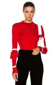 Maggie Marilyn Heart Whisper Knit Sweater In Red