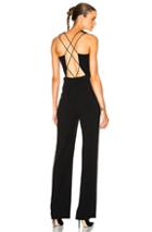Cushnie Et Ochs Claudia Lace Up Jumpsuit In Black