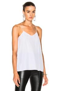 Tibi Classic Silk Cami In White