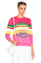 Kenzo Flower Sweater In Pink,stripes