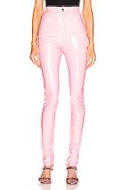 Maison Margiela Vinyl Pant In Pink