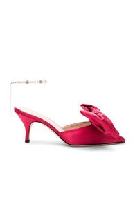 Magda Butrym Satin China Mules In Pink