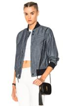 Engineered Garments Chambray Aviator Jacket In Blue